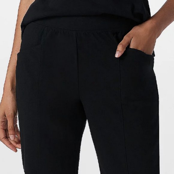 Denim & Co Active TALL Duo Stretch Skimmer Pants with Pockets 12105 - Picture 3 of 3